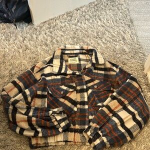 Cropped Flannel jacket